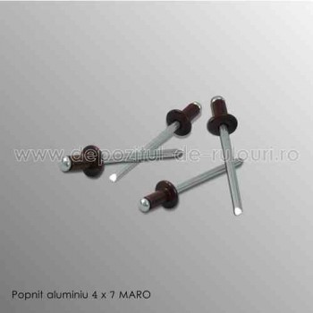 Popnituri aluminiu colorate maro 4 cu 7
